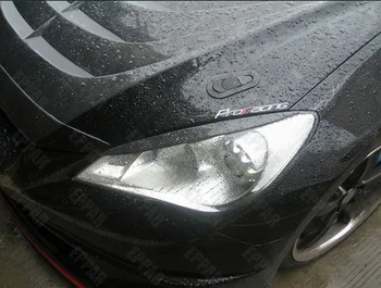 

Genuine Carbon Fiber Headlight Eyelids Eyebrows for 2009-2011 Hyundai Genesis Coupe Type B