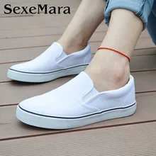 2016 Spring Women Loafers Flats Canvas Solid Casual Comfortable Round Toe Slip On Shoes VJ033