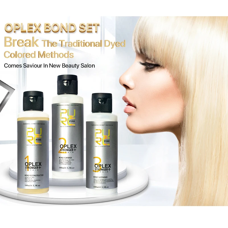 

PURC 3pcs/set Oplex Repair Connections Of Damaged Hair, Strengthen Hair Toughness And Elasticity Hair Treatment Hairs Care