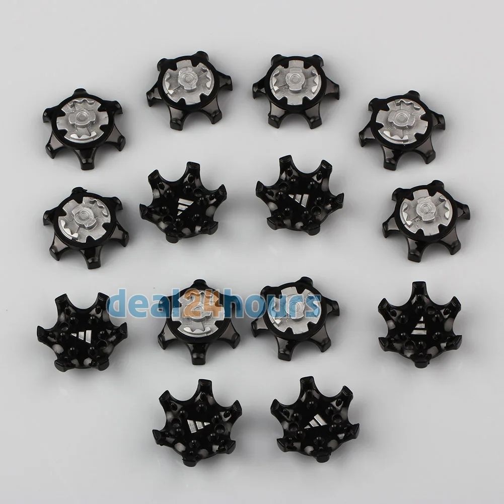 14 Pcs حذاء جولف سبايك استبدال المربط البطل تويست السريع برغي الأزرار ستينغر أسود + رمادي شحن مجاني