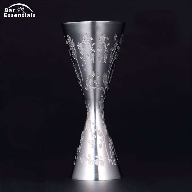 

Creative 30/60ml Carven Japanese Style Stainless Steel Jigger Bar Measures Bar Tools Bar Accessories