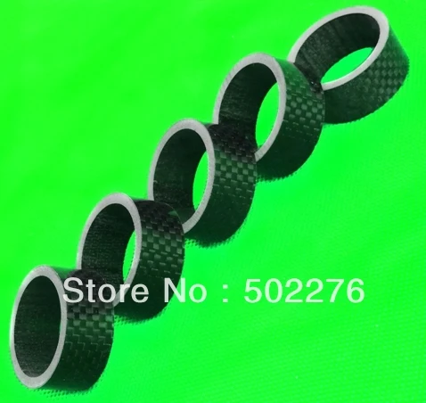 

carbon Bike Spacer 5 pcs 15mm dia : 1 1/8"