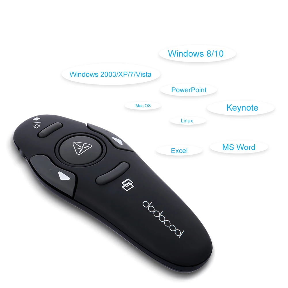 Dodocool USB беспроводной ведущий с лазерной указкой ручка PPT лазерная указка Fishingking