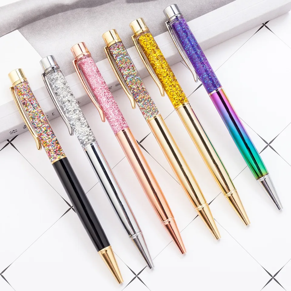 3pcs//Set Girls Handbag Office Lipstick Shape Ball Roll Point 0.5mm Writting Pen