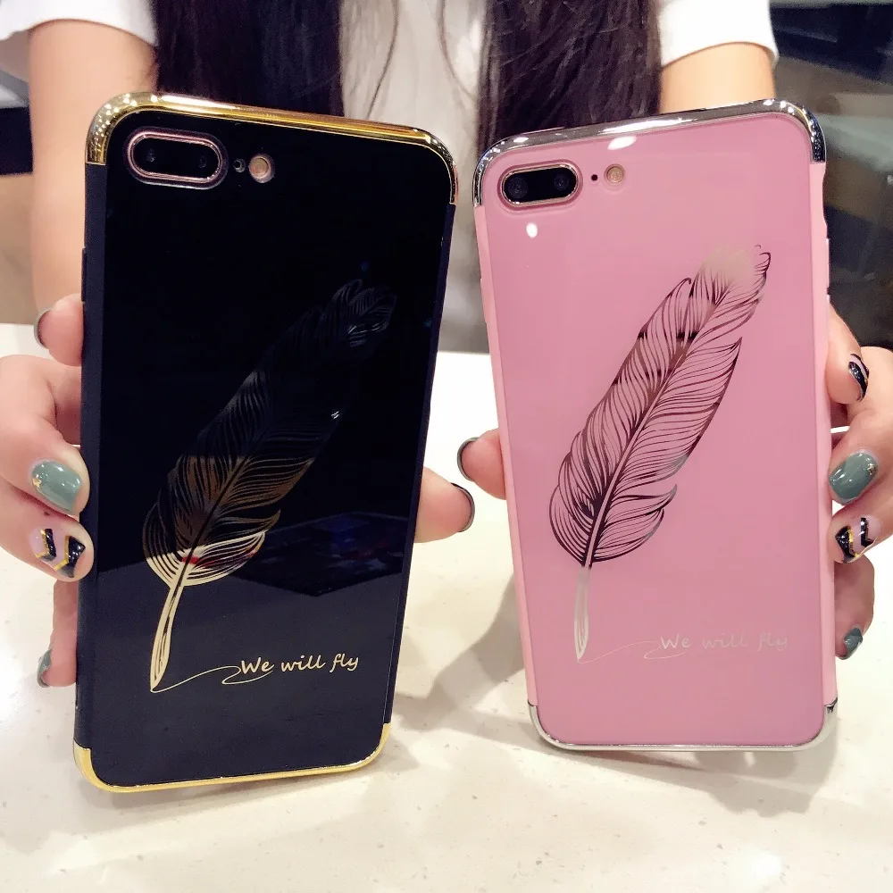 Черный Розовый перо чехол для iPhone XS Max XR X 7 8 плюс я 7 Plus телефон чехол для iPhone 7 плюс Плюм принципиально X 8 6 6s S Plus Черный Розовый перо чехол для iPhone XS Max XR X 7 8 плюс я 7 Plus телефон чехол для iPhone 7 плюс Плюм принципиально X 8 6 6s S Plus