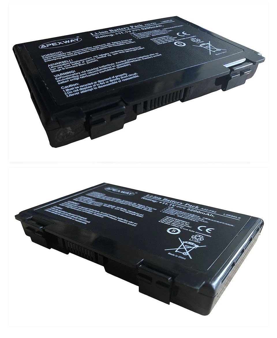 ApexWay 11,1 V Аккумулятор для ноутбука ASUS PR05E X66 F82Q PR05J X66I K40 PR065 X66IC K401J-E1 PR066 X70 K40A PR079 X70A K40AB PR088