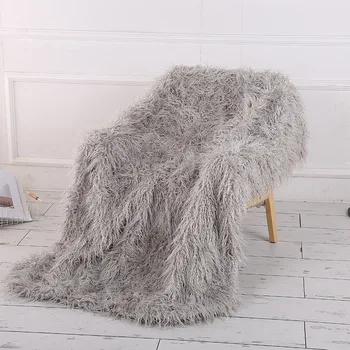 

Super Soft Long Shaggy Fuzzy Fur Faux Warm Elegant Cozy With Fluffy Sherpa Throw Decorative Blanket Bed Sofa Blanket Cushion