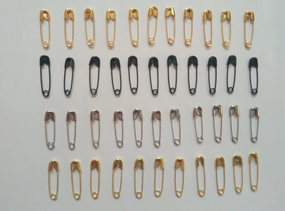 

100pcs 18mm fashion Safety Pins jewelry/clothes accessories Metal Clips Marker Pins for diy Brooch Garment Tag Hang tag Pins