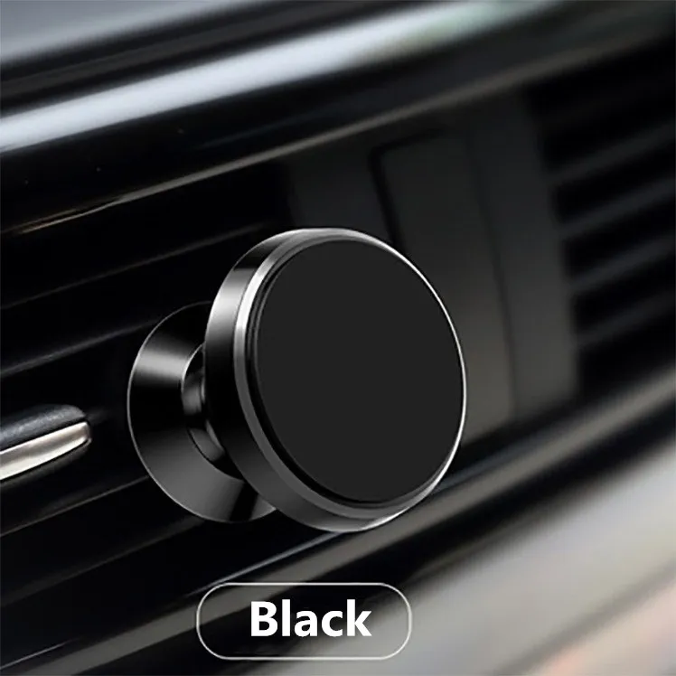 Магнитный автомобильный держатель на 360 градусов для телефона, универсальный держатель для мобильного телефона, держатель на вентиляционное отверстие автомобиля, gps Держатель для планшетов - Цвет: Air vent Black