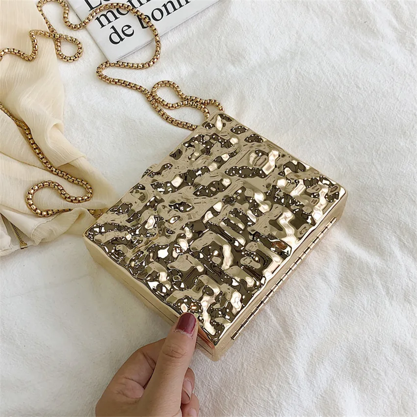 

TOYOOSKY Alloy Women Crossbody Bag Sac Main Femme Evening Party Bags Box Clutches Purse Bolso Mujer Designer Female Banquet Bag