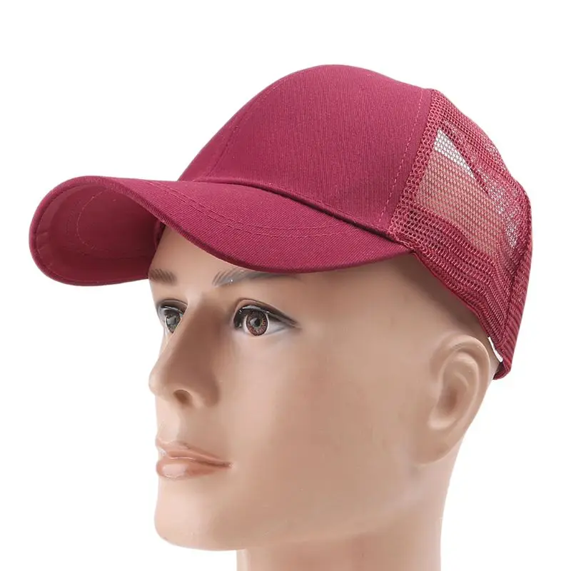 

Outdoor Sunshade Ponytail Baseball Cap Women Messy Bun Tennis Hat Adjustable Cap 'zt