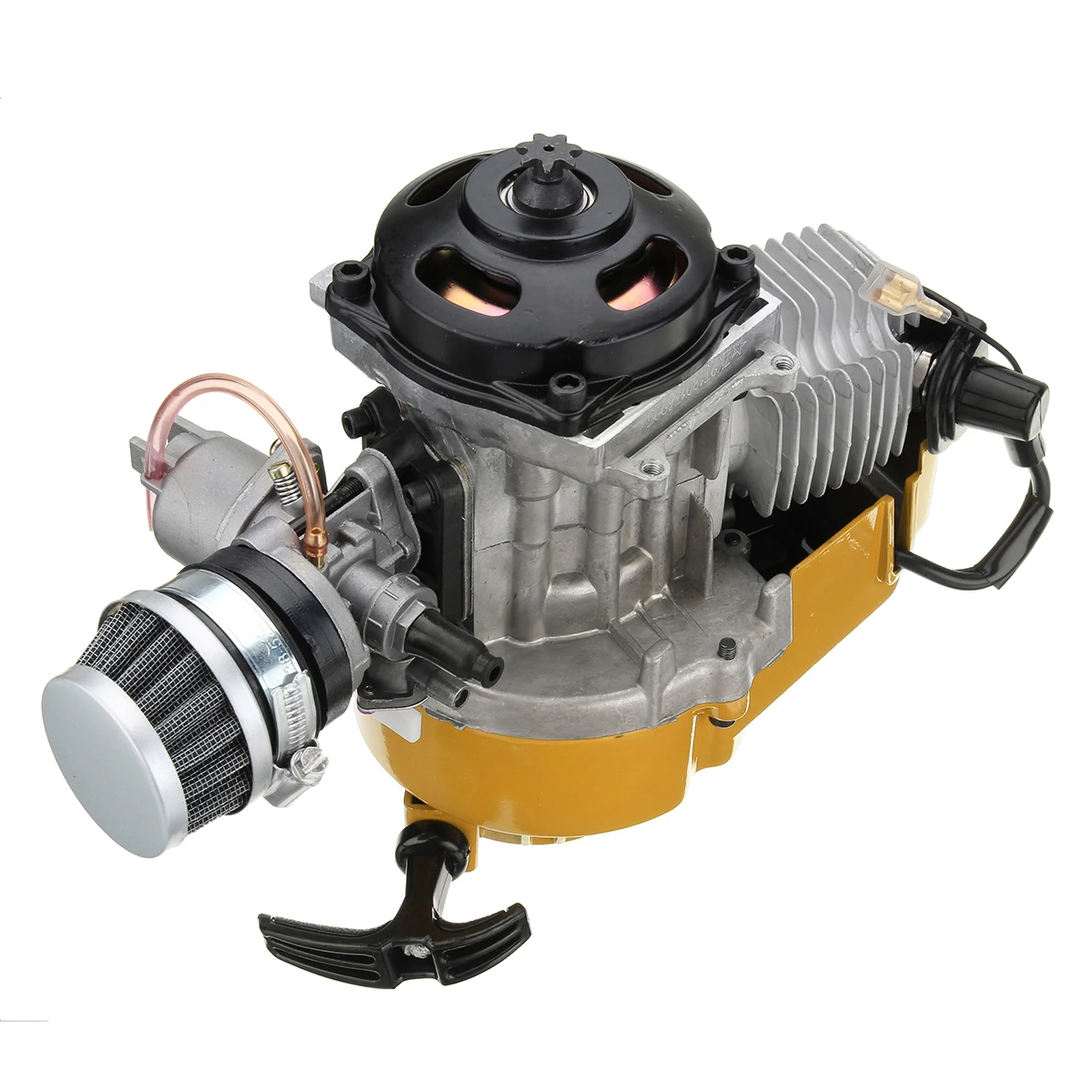 Motor de Motor completo de motociclo de 2 tiempos 49cc con carburador de filtro de aire para bicicleta Mini Dirt ATV Quad