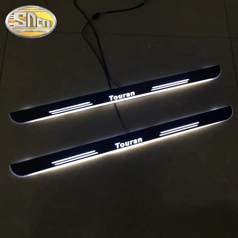 Customized 4PCS Moving LED Pedal Car Scuff Plate Pedal Threshold Door Sill Pathway Light
