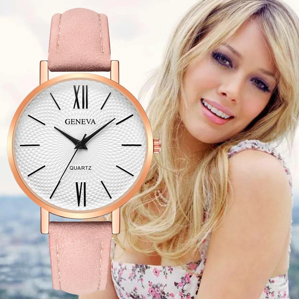 

Duobla Fashion Women Watches Leather Casual Roman numerals Wrist Watch dress reloj hombre luxury relojes Relogio feminino 40Q