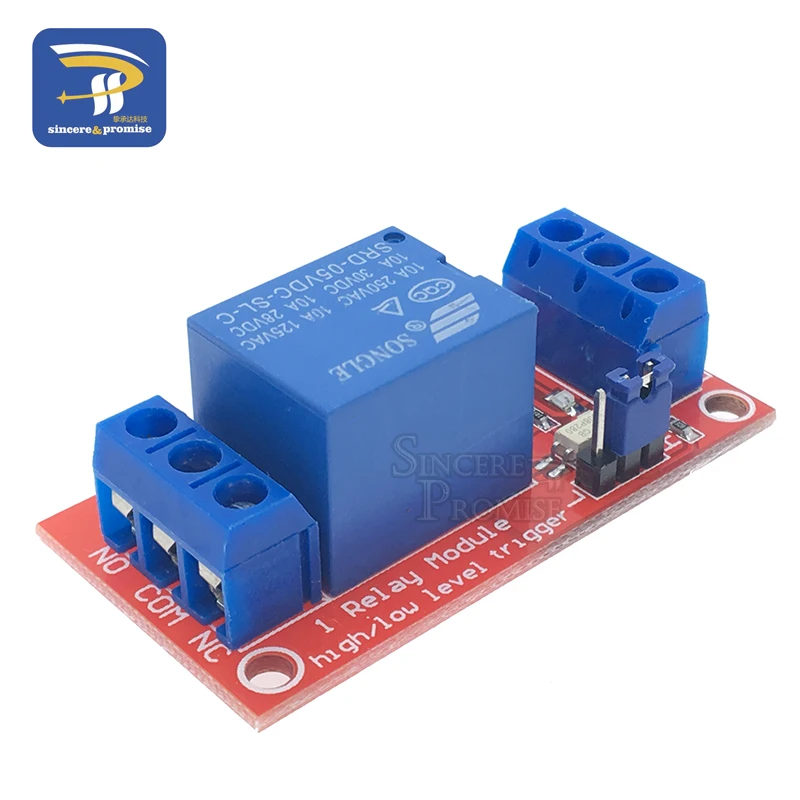 Один 1 канал 5 в 12 В релейный модуль Плата щит для Arduino с оптроном Поддержка высокий и низкий уровень триггера