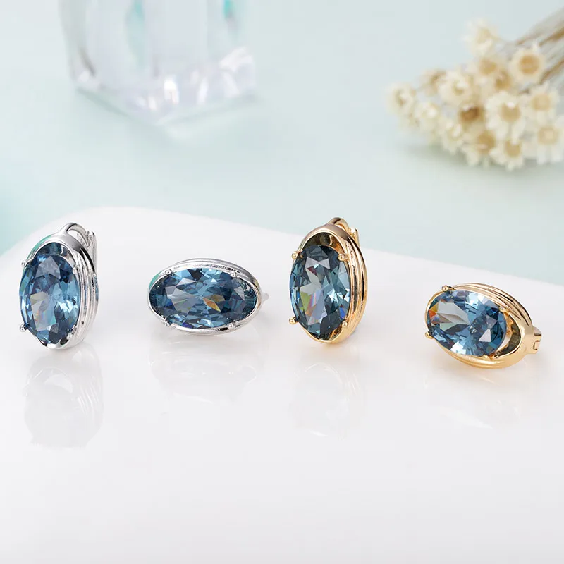 Женские простые круглые серьги-гвоздики MAIKALE, серьги с цветным фианитом, модные ювелирные изделия с драгоценными камнями для подарка
