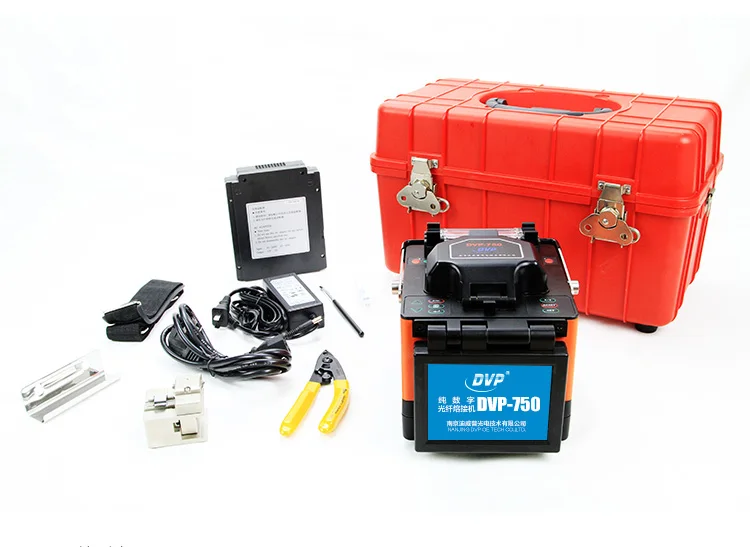

DVP-750 Digital Fiber Optical Fusion Splicer machine for FTTx FTTH Patch Cord With Optic Fiber Cleaver