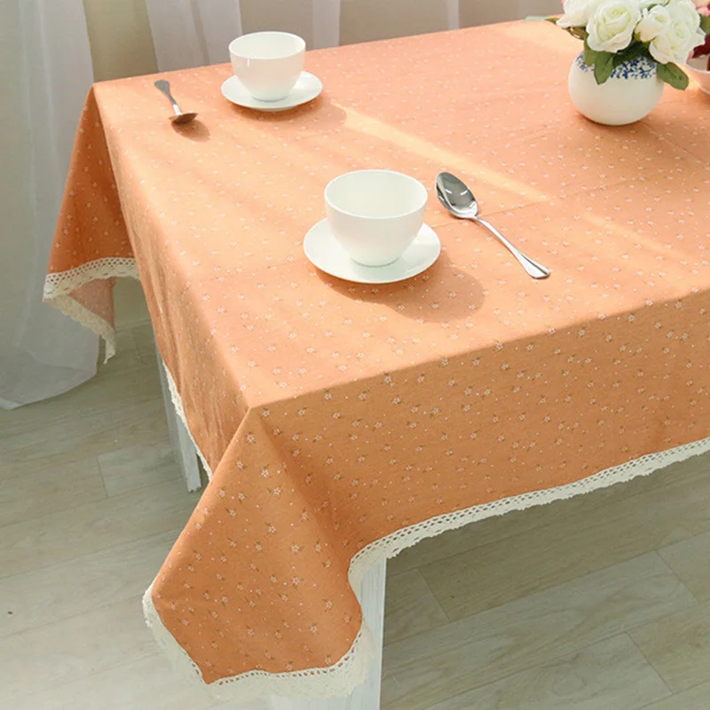 Samll Flower Pattern Home Furniture Linen Table Cover Towel Lace Side