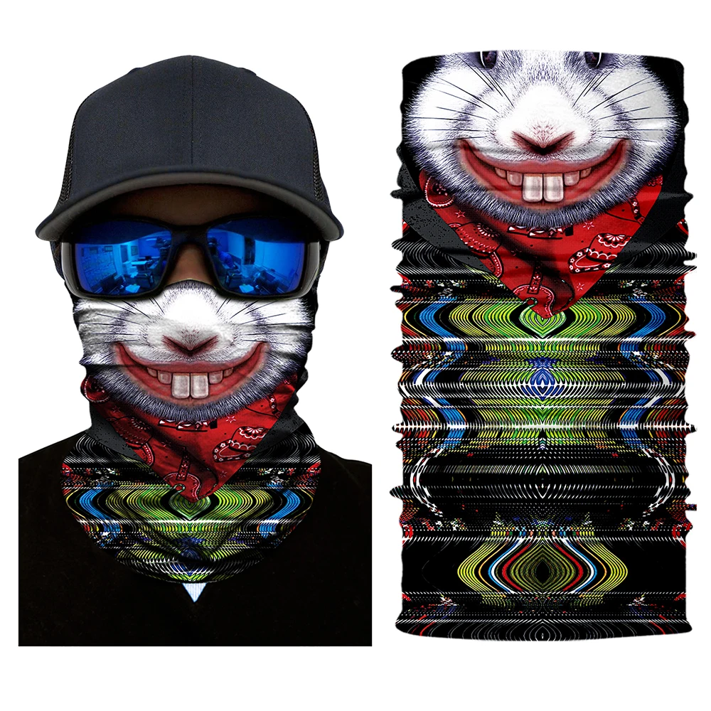 

2018 Motorcycle Outdoor Bandana Headband Seamless Skull Skeleton Joker Clown Balaclava Tube Neck Face Bicycle Mask Scarf