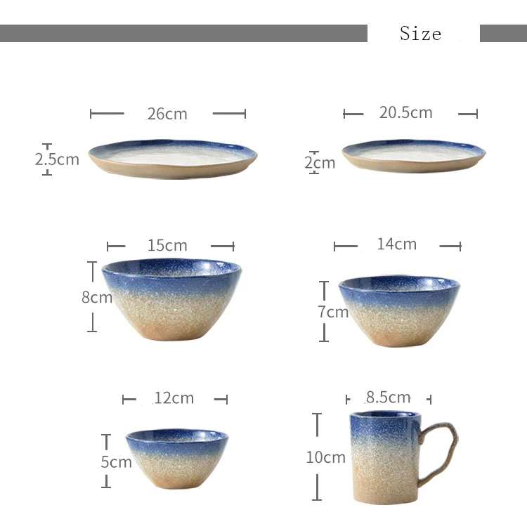 Японский стиль керамические обеденные керамические тарелки блюдо, тарелка блюдо для суши рисовая Noddle чашка, столовая посуда вода Чай Кофе Кружка