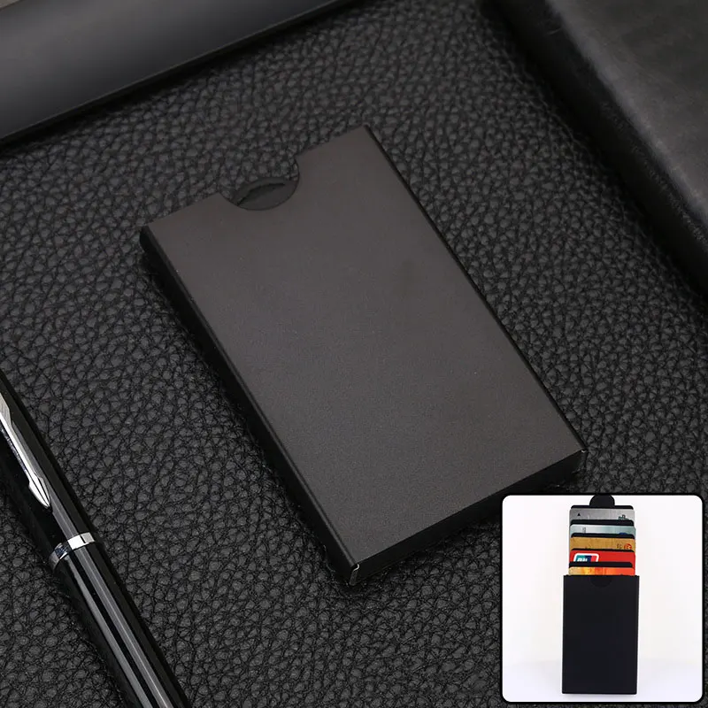 

Square Pu Sport Card Case Beautiful Holder for Men Stainless Card Case Luxury Business Name Card Credit Box Business