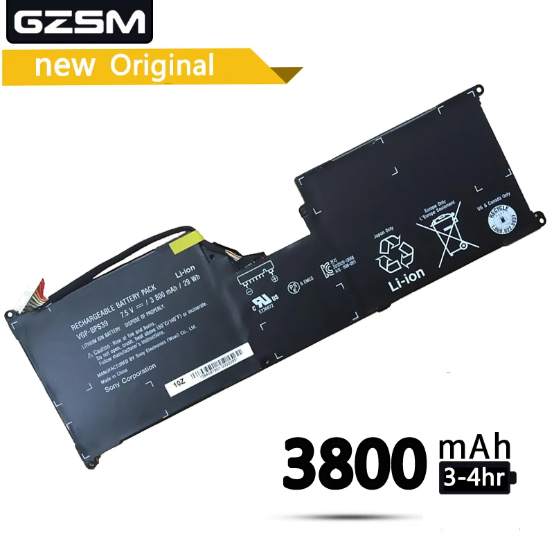 

GZSM laptop battery BPS39 for Sony VAIO Tap 11 VGP-BPS39 SVT11213CGW SVT11215CGB/W SVT11215CW SVT11213CXB SVT11219SCW battery
