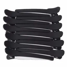 12 шт. черный пластик один зубец DIY прическа крокодил заколка для волос 10,2 см длинные