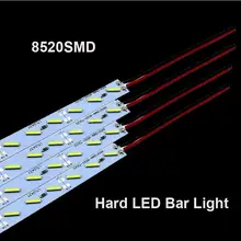 Новое прибытие 10 шт неводонепроницаемый светодиодный жесткий свет полосы супер яркий 8520 smd двойной чип витрина освещение лампа для платяного шкафа
