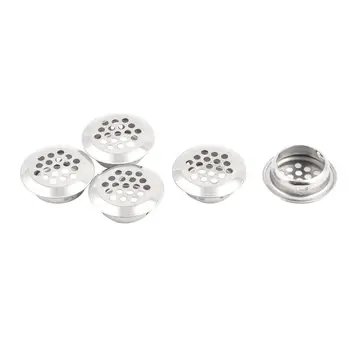 

Stainless Steel Kitchen Bathroom Round Mesh Hole Sink Strainer Filter 5pcs Silver Tone