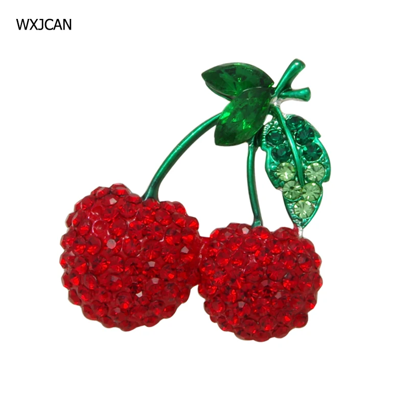 WXJCAN, 3 стиля, новинка, стразы, вишня, брошь для женщин, роскошный фрукт, брошь для женщин, вечерние, подарки на год