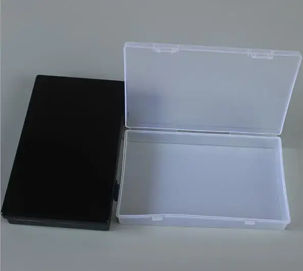 1 шт черный/прозрачный пластиковый ящик для хранения ювелирных изделий, чехол для украшений