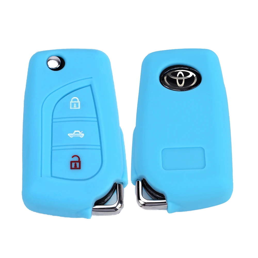 Key автомобилей чехол для Toyota Auris Corolla Avensis Verso Yaris Aygo Scion TC IM 2018 2019 силиконовые Auto Remote