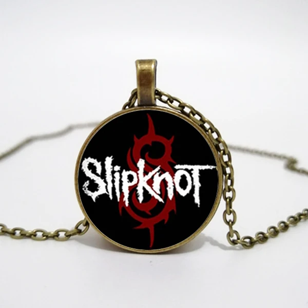 Ожерелье с кулоном из стекла Slipknot подвеска в виде рок браслета ожерелье