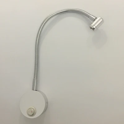 

1W Aluminum Wall Mounted Bedside Reading Lights Plumbing Trap Background Mirror Lighting