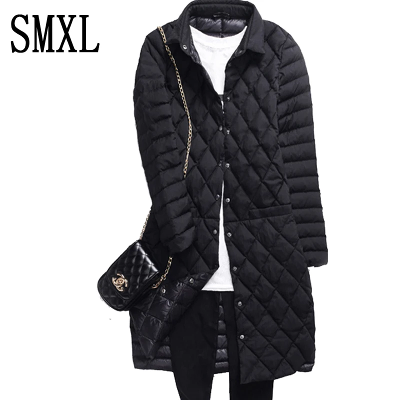 smxl Coat Ultra keep warm white Duck Down font b Jacket b font x Long Female