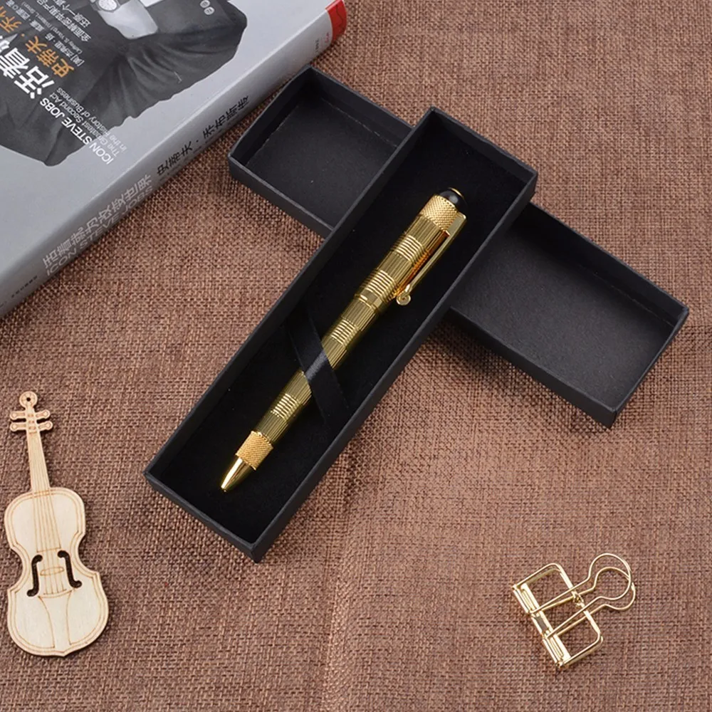 

Handnote Premium Golden Body Sign Gel Pens 0.5mm Black ink Roller Ball Smoothly Writing For Office & Home Project Gift