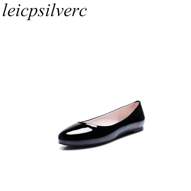 

Women's Flats Mary Janes Shoes 2018 Spring Autumn Pu Sexy New Fashion Round Toe Casual Office Wedding Party Black White Red Pink