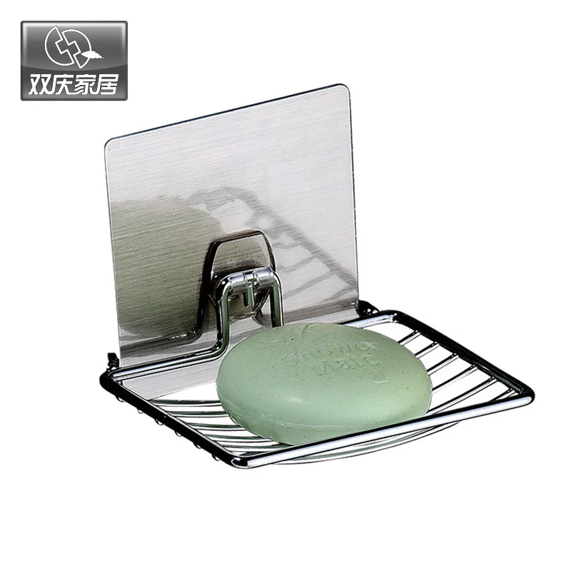 FreeShipping Wall Mounted Type Stainless Steel Wire Soap Basket Holder