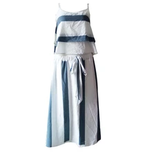 Модные Полосатые прямые юбки офисные Модные женские новые поступления эластичная юбка с высокой талией длиной до щиколотки с топами