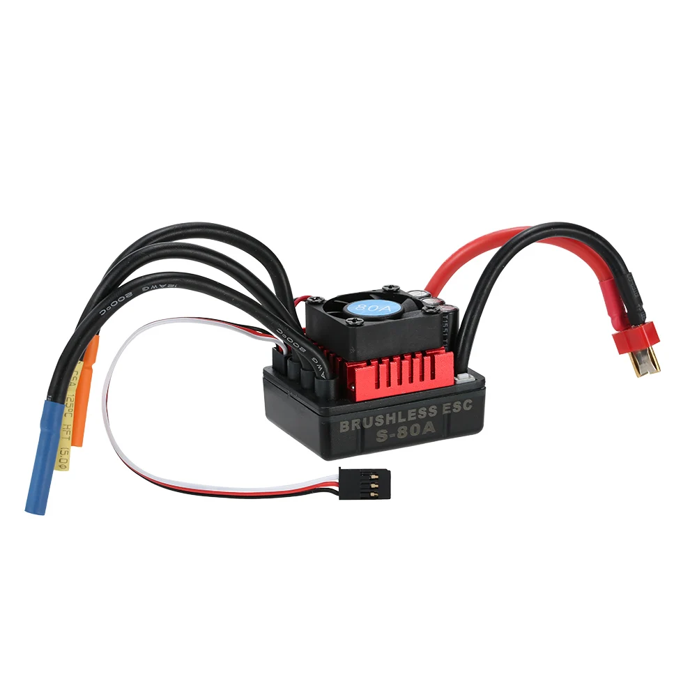 Original GoolRC S3660 3800KV Sensorless Brushless Motor 80A Brushless ESC and Program Card Combo Set for 110 RC Car Truck (16)