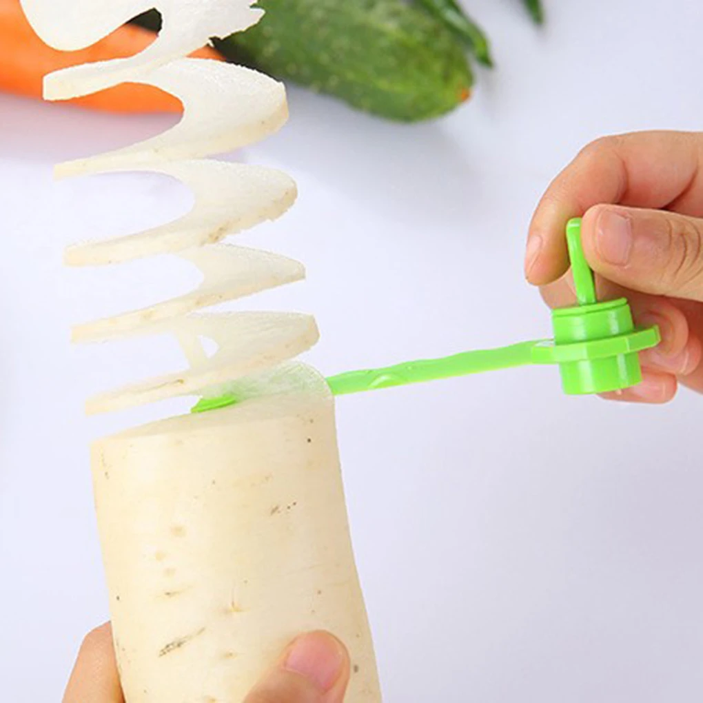 Fruit Vegetable Spiral Slicer Portable ABS Resin Potato Radish Cutter
