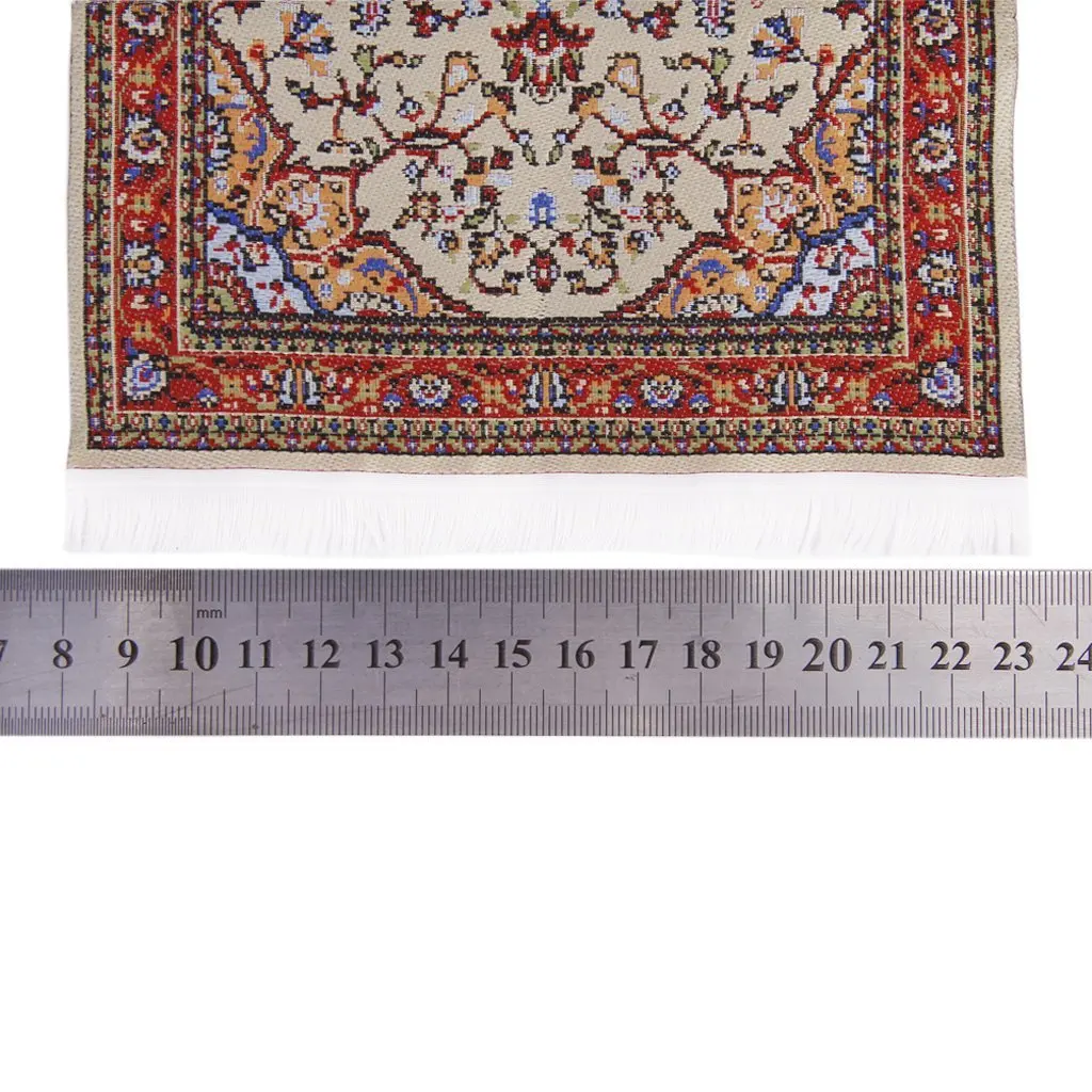 دمية 1/12 لعبة مصغرة دمية الأثاث بساط الأرضية السجاد 24x15 سنتيمتر محاكاة غرفة/الأثاث الأطفال مسرحية لعبة