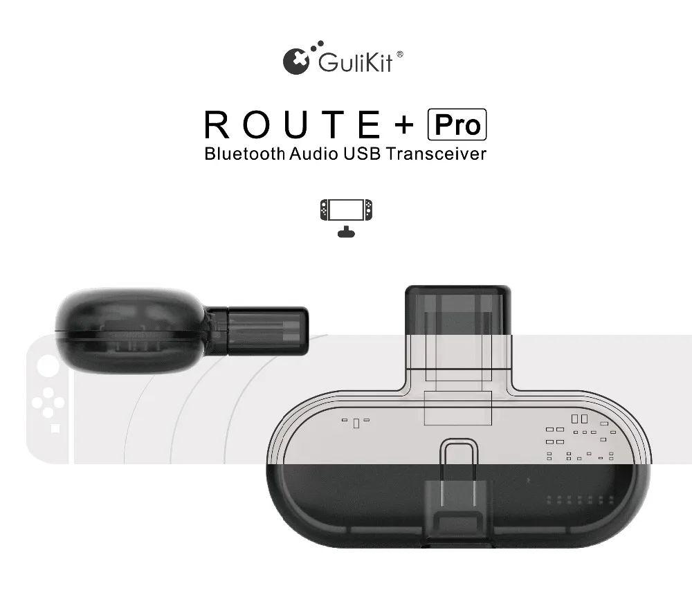 Gulikit Route+ Pro Bluetooth передатчик беспроводной аудио Usb-C адаптер или приемник с голосовой передачей для беспроводной гарнитуры