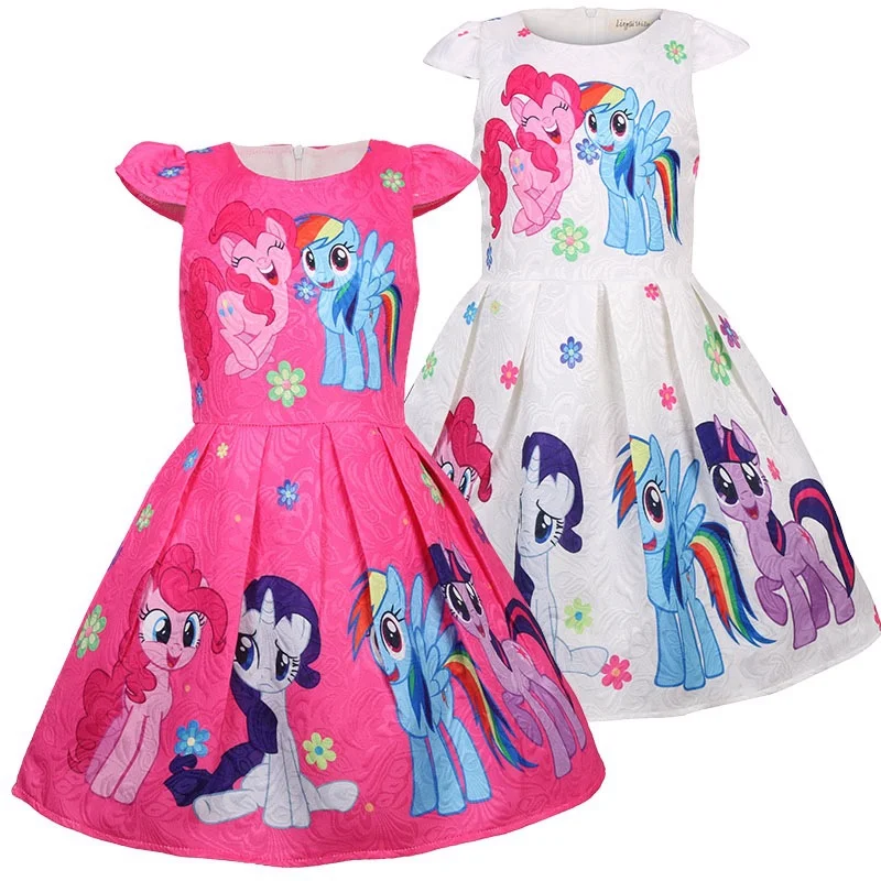 

Girls Dress baby sleeve Kids Flower Dresses Children Unicorn 2019 Girls Dresses summer Kids Dress For Girl baby girl clothes 3-9