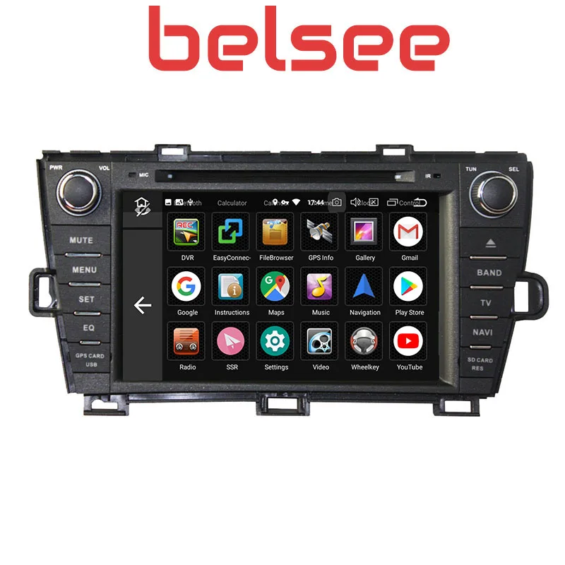 Cheap Belsee 2 Din 4GB 8" IPS Screen Android 8.0 Car Radio Stereo Head Unit for Toyota Prius Right Hand Drive 2009 2010 2011 2012 2013 1