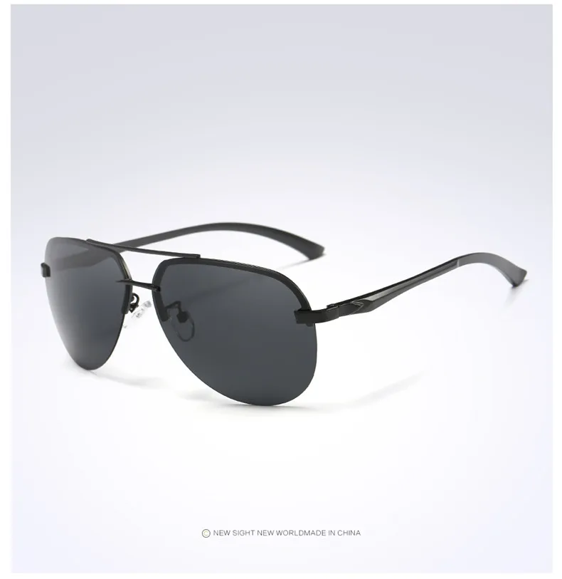 LEIDISEN, поляризационные, UV400, солнцезащитные очки, мужские, металлические, для вождения, классические, ослепительные, цветные, Ретро стиль, брендовые, дизайнерские, солнцезащитные очки, 143 - Цвет линз: BLACK      BLACK leg