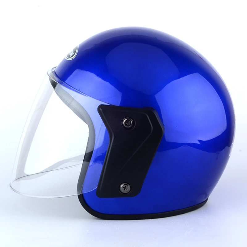 LMoDri мотоцикл с открытым лицом Capacete Para Motocicleta Cascos мото гоночный мотоцикл JIEKAI винтажные шлемы с двойным объективом