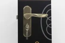Wholesale- Dragon Pattern Zinc Alloy Lever Handle door lock D170-1309AB Free Shipping