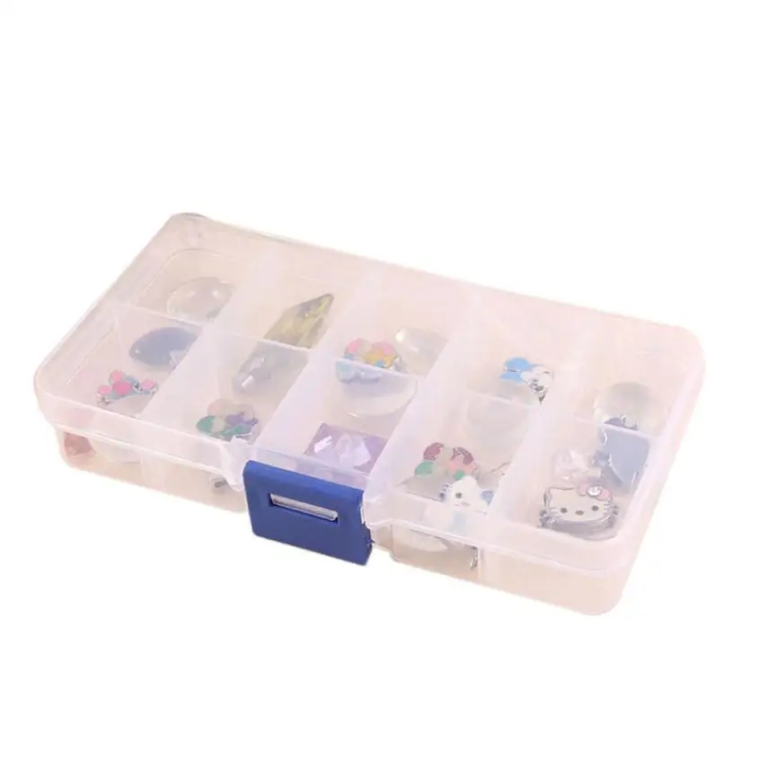 

1 PC Elegant Tray 10 Slot Case Jewelry Rings Display Box Jewelry Storage drop shipping