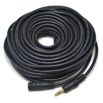 

Stereo mini - extension cable 15m 3.5mm Stereo mini extension audio cable Long Cable Black